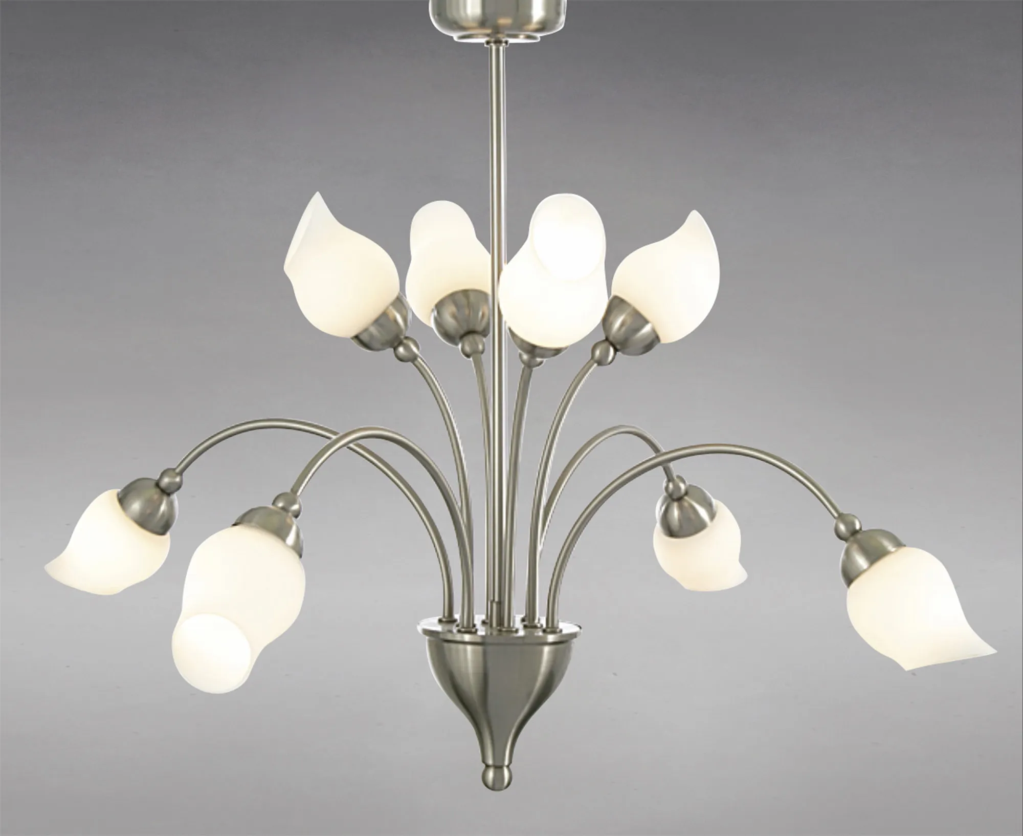 Rimini Satin Chrome Ceiling Lights Diyas Multi Arm Fittings Rimini Satin Chrome Ceiling Lights Diyas Multi Arm Fittings